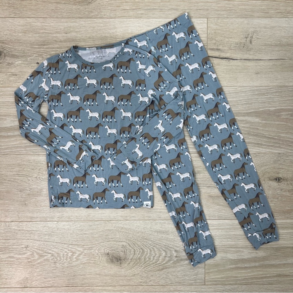Sweet Bamboo Horse Two Piece Set